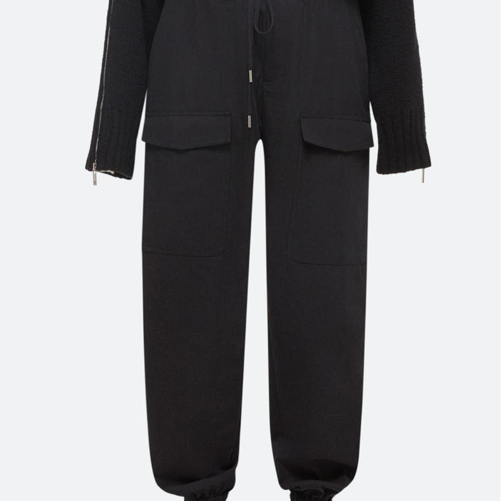 Helmut Lang Tapered Women's Black Cargo Pants